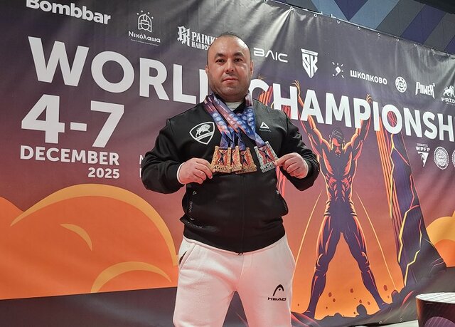 افتخارآفرینی ورزشکار شیرازی در رقابت‌های جهانی پاورلیفتینگ