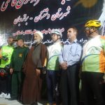 دوچرخه‌ سواران برازجانی به مقصد میناب بدرقه شدند